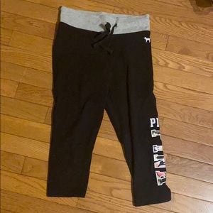 Victoria Secret Pink Yoga Cropped Leggings